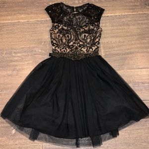 Black jeweled dress